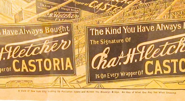 20th Century Americana: Advertising  Featuring the Brooklyn Bridge For Sale
