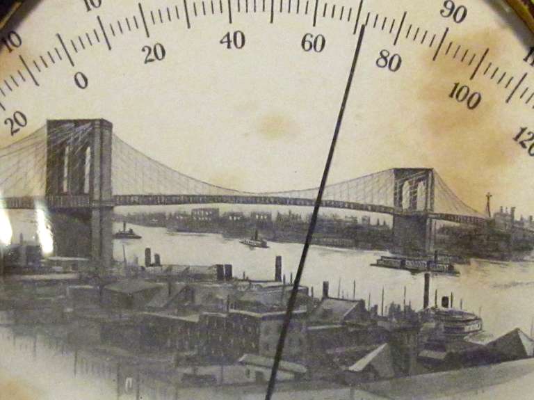 American Brooklyn Bridge Advertising Thermometer