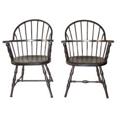 Antique Iron Windsor Armchairs