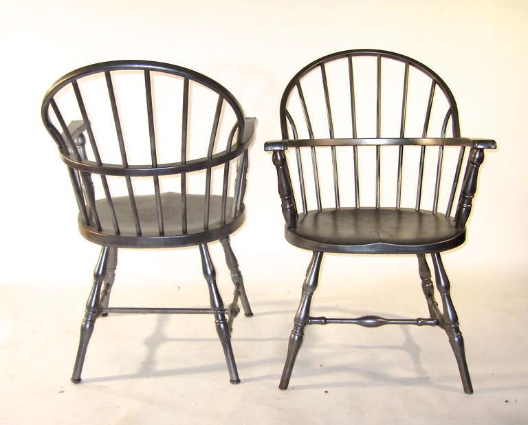 Unknown Iron Windsor Armchairs