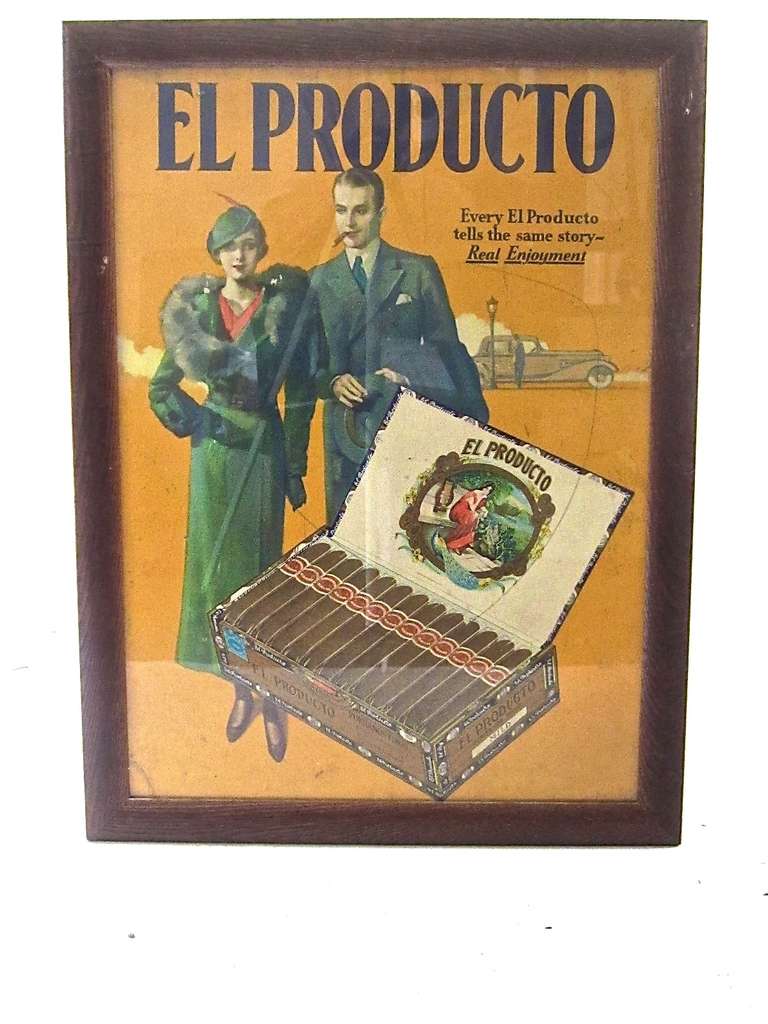 Vintage Cigar Advertising Poster
