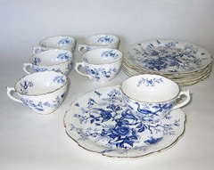 Tea Time Porcelain Bone China Set of Six by Coalport