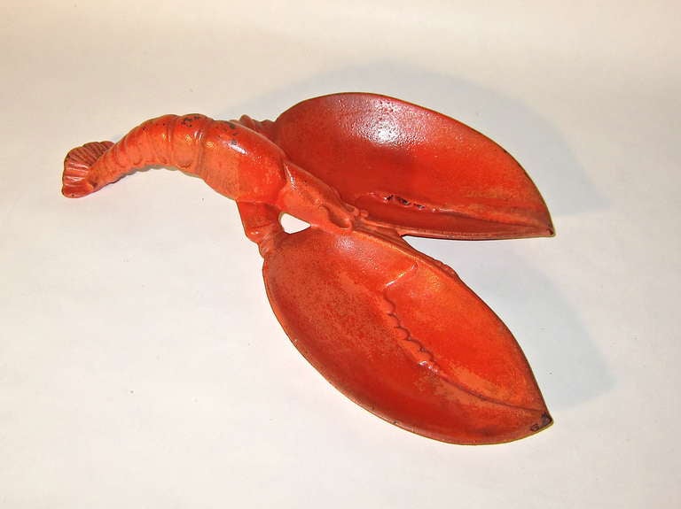 Lobster Serving Dish Marked Iron Art