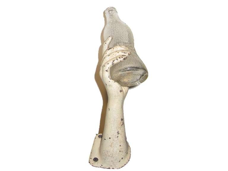 Advertising Store Display Hand With Bottle-Whistle Soda In Excellent Condition In Solebury, PA