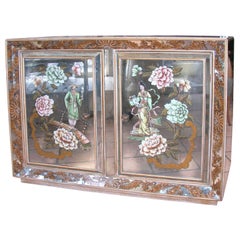 Mirrored  and Decorated  Commode