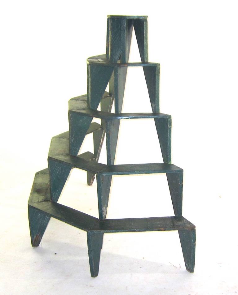 Primitive Five Tiered Plant Stand For Sale