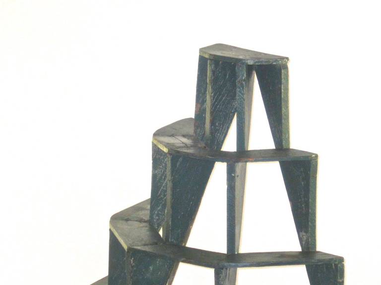Painted Five Tiered Plant Stand For Sale