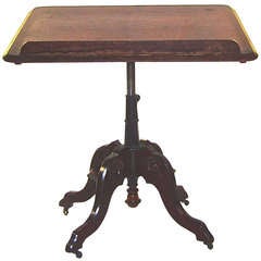 Folding Table by Clowes & Gates, Mahogany & Walnut