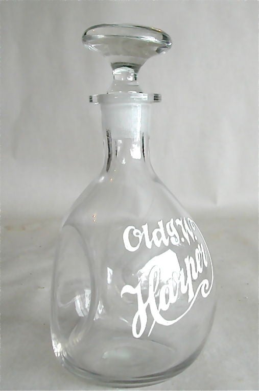 Four American Whiskey Decanters With Advertising 2
