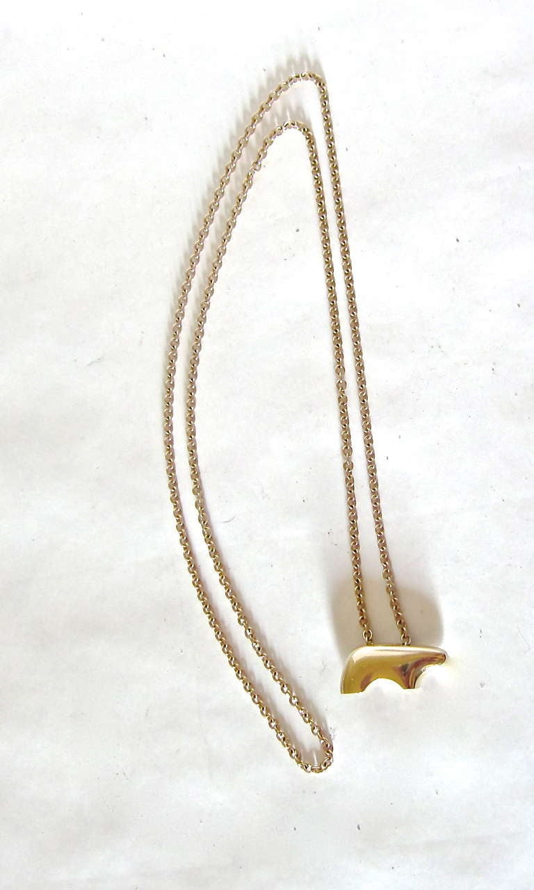 14 K Gold Necklace by The Golden Bear, Vail 1