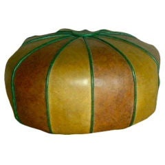 Vinyl Covered Pouf