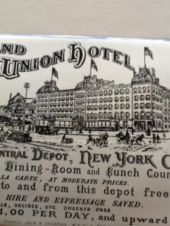 Porcelain Sign, circa 1874, Rare NYC Advertising For Sale 2