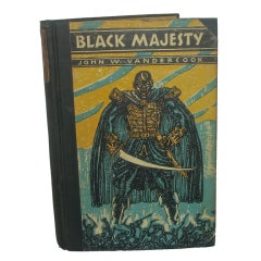 Vintage Book 1928 1st Ed - Black Majesty by J. Vandercook