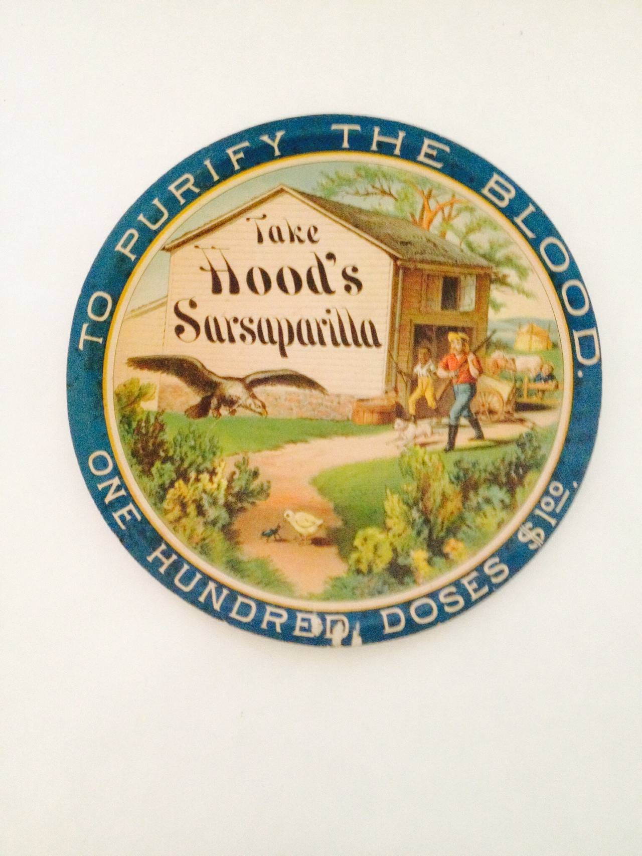 American Paper Advertising Plate For Sale