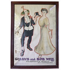 Antique Theater Poster: Gladys And Bob Well