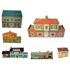 Collection of Doll Houses by Marx, T. Cohn and Playsteel