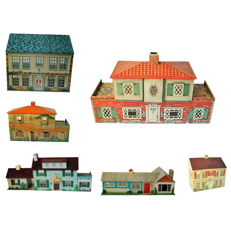 Collection of Doll Houses by Marx, T. Cohn and Playsteel