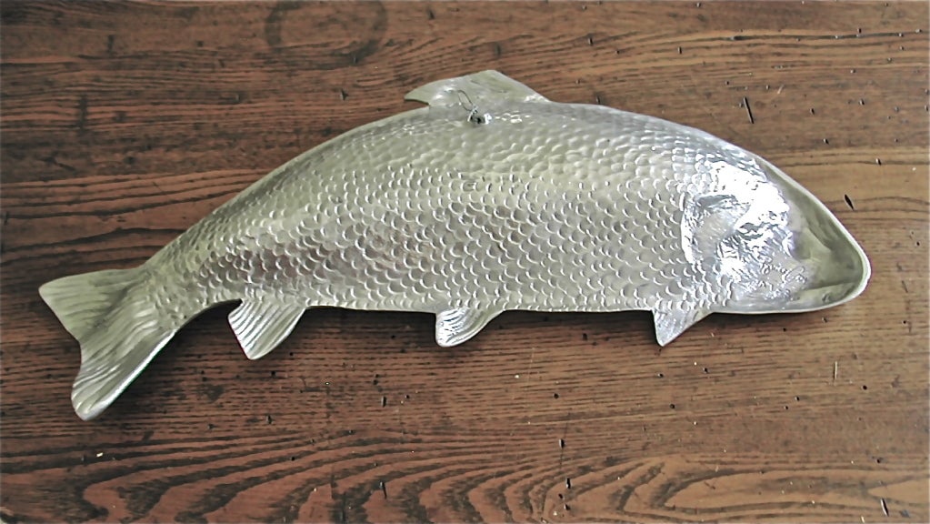 American Rainbow Trout Serving Dish By Bruce Fox For Sale