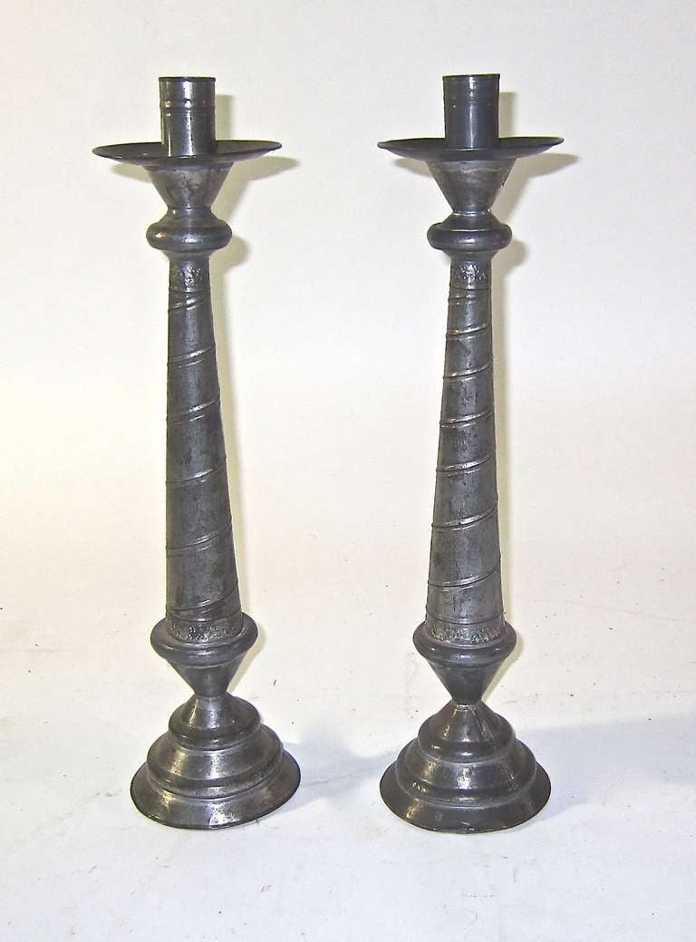 Collection of Mexican Tinware Candle Holders 3