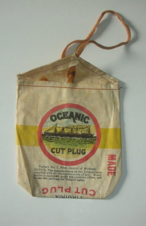 Vintage Tobacco Pouch, Scotten, Diilon Company at 1stDibs