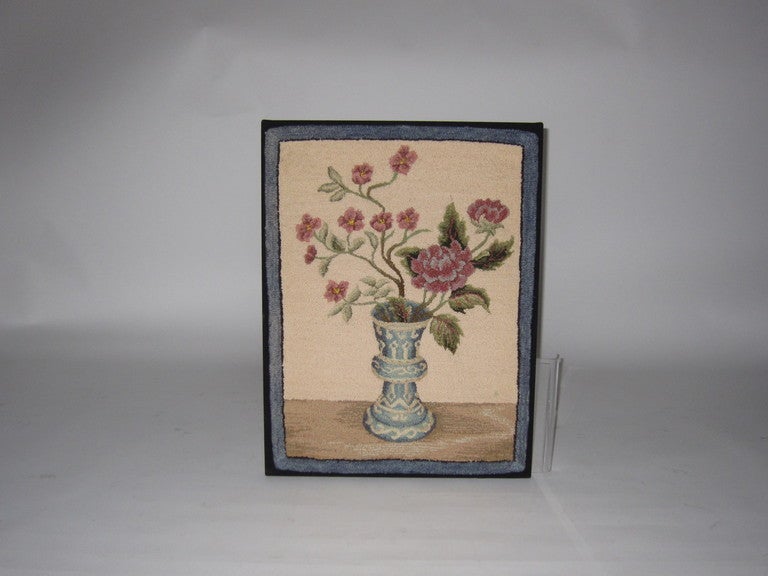 Floral Hooked Rug