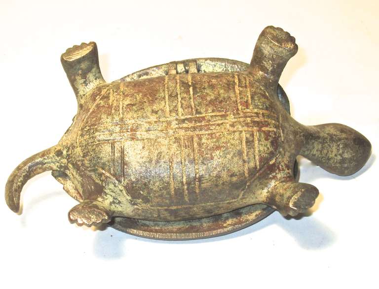 Hinged Brass Turtle Box For Sale 1