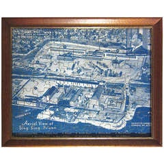 Vintage Aerial View of Sing Sing On The Hudson Puzzle