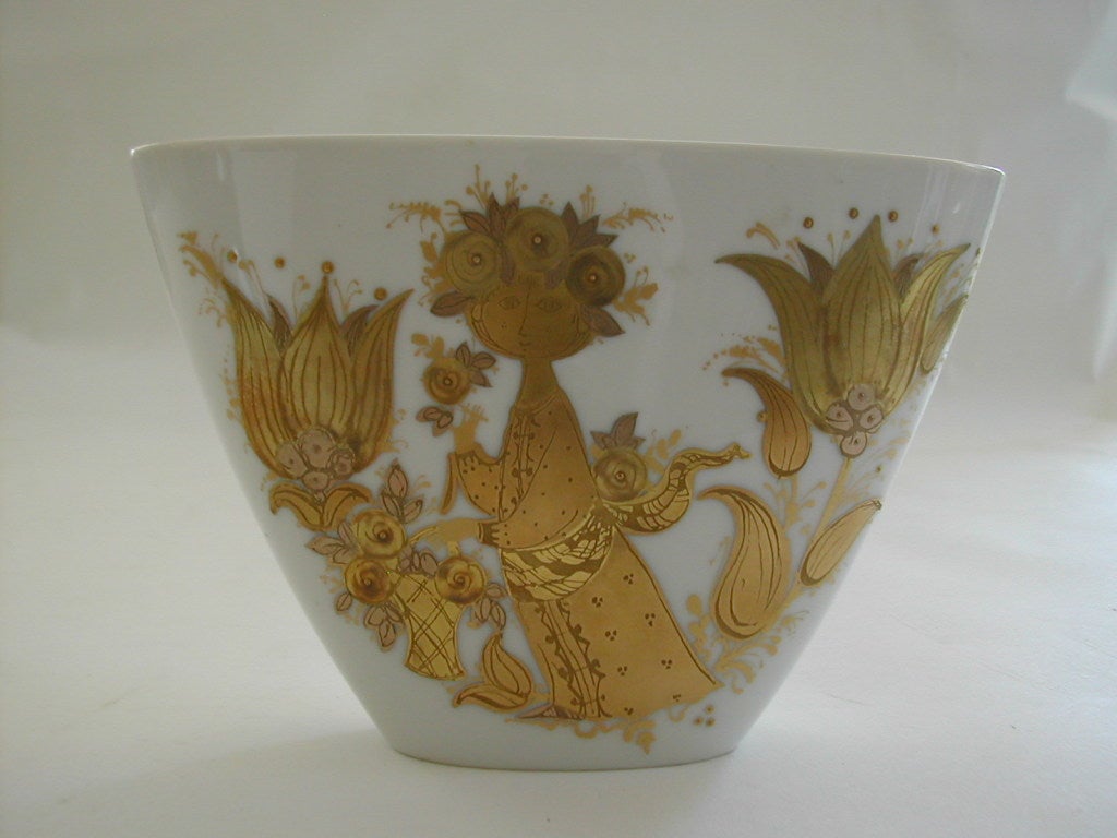 Mid-20th Century Bjorn Wiinblad Vase For Rosenthal Porcelain