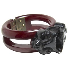 Vintage Bakelite "Cat" Bracelet