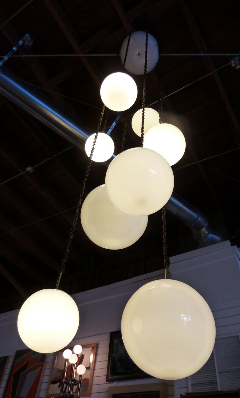 Huge Eight Balls Chandelier at 1stdibs