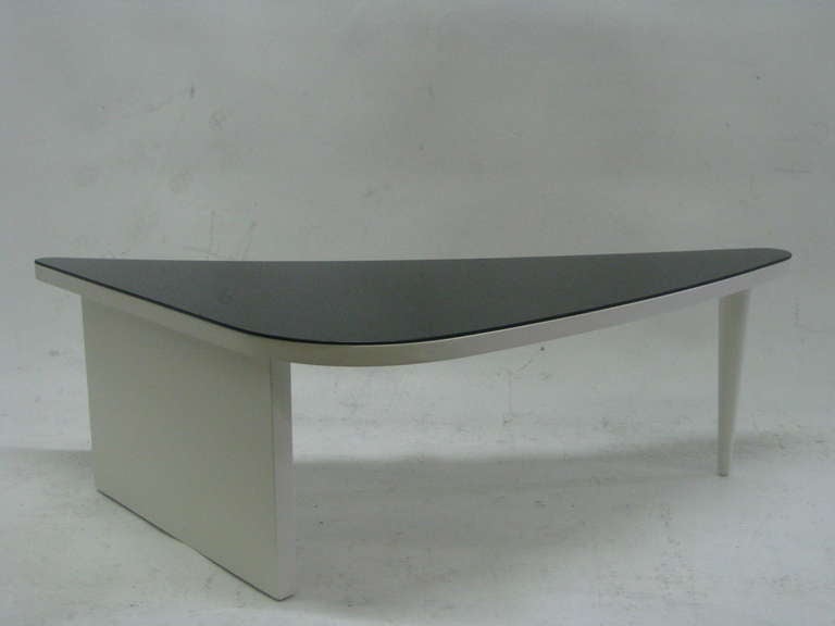 American Unusual Triangular Cocktail Table