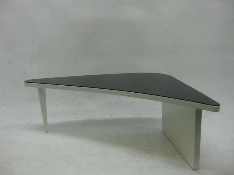 Unusual Triangular Cocktail Table In Excellent Condition In Pasadena, CA