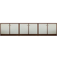 Polish Mid-Century Matching Credenzas, Set of Three