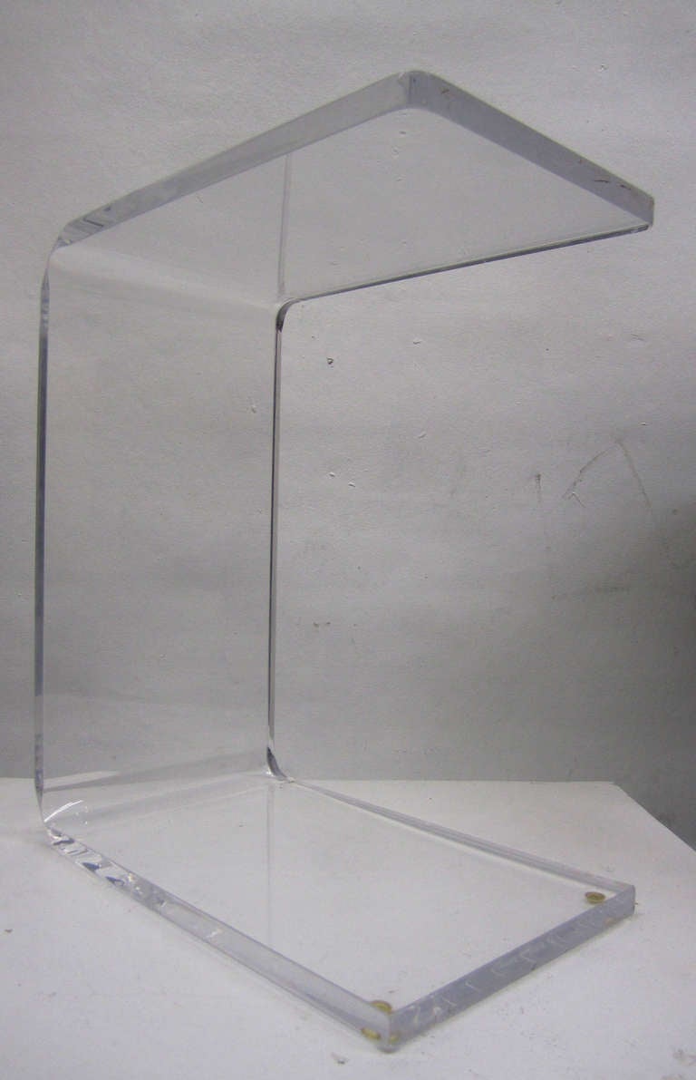 Waterfall Side Table in Lucite 3