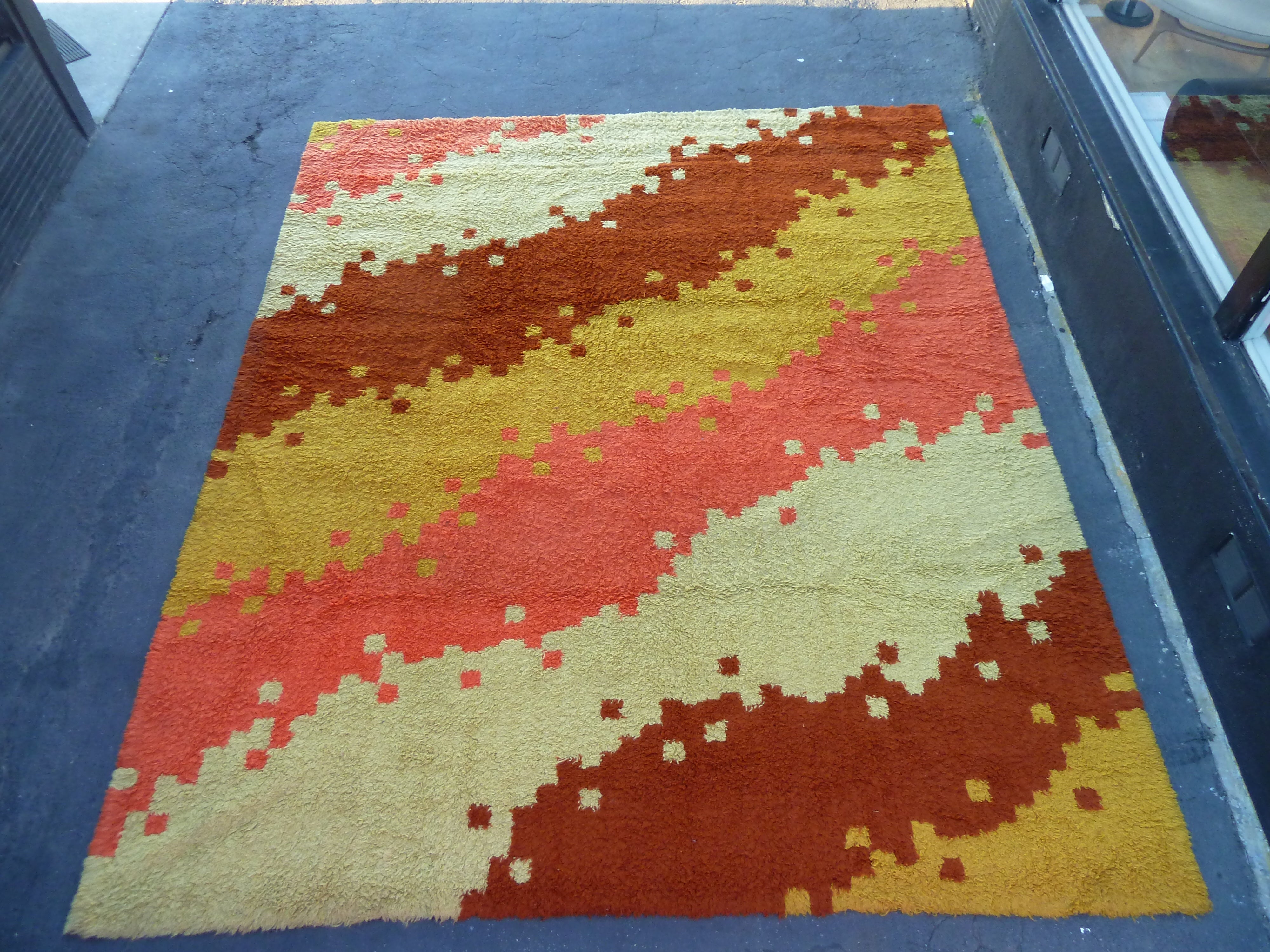 Huge Vibrant "Rigal Design Studio" Rug