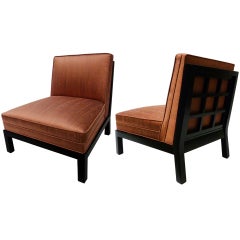 Slipper Chairs by Michael Taylor for Baker, Pair