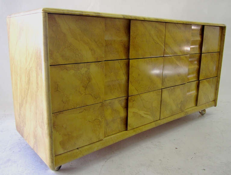 American Custom Order Finish Dresser by John Van Koert for Heywood Wakefield