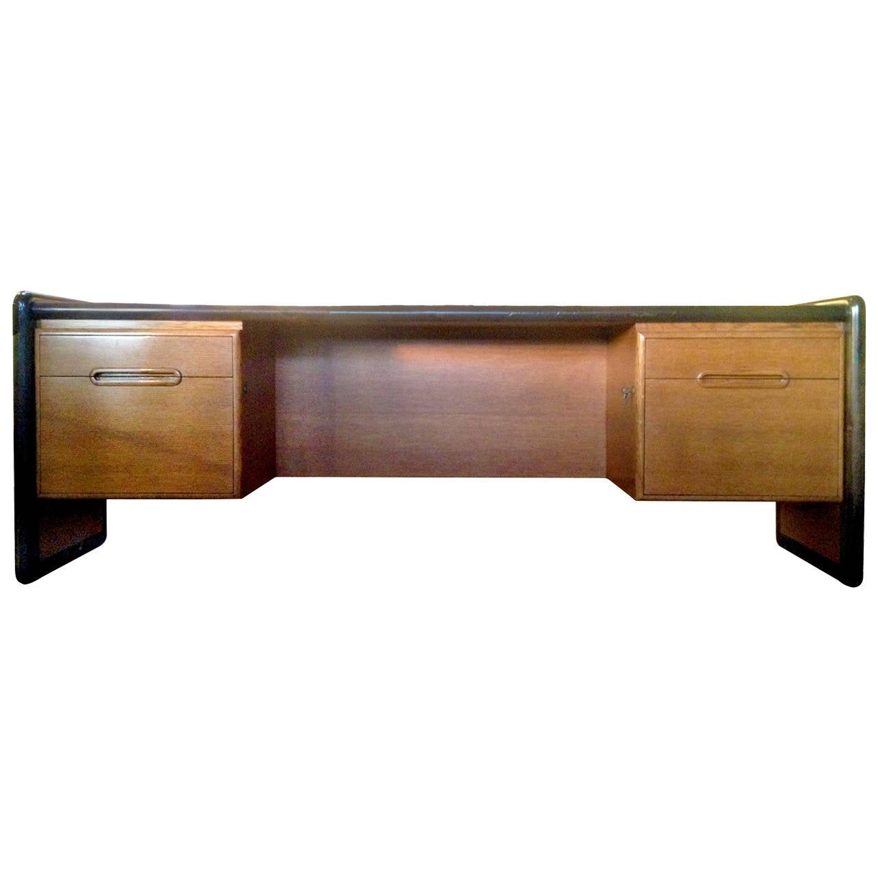 Two tone monteverdi young desk / console for sale at 1stdibs