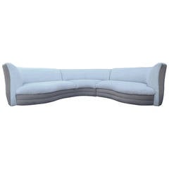 Outstanding and Huge Curved Sofa, 1980s