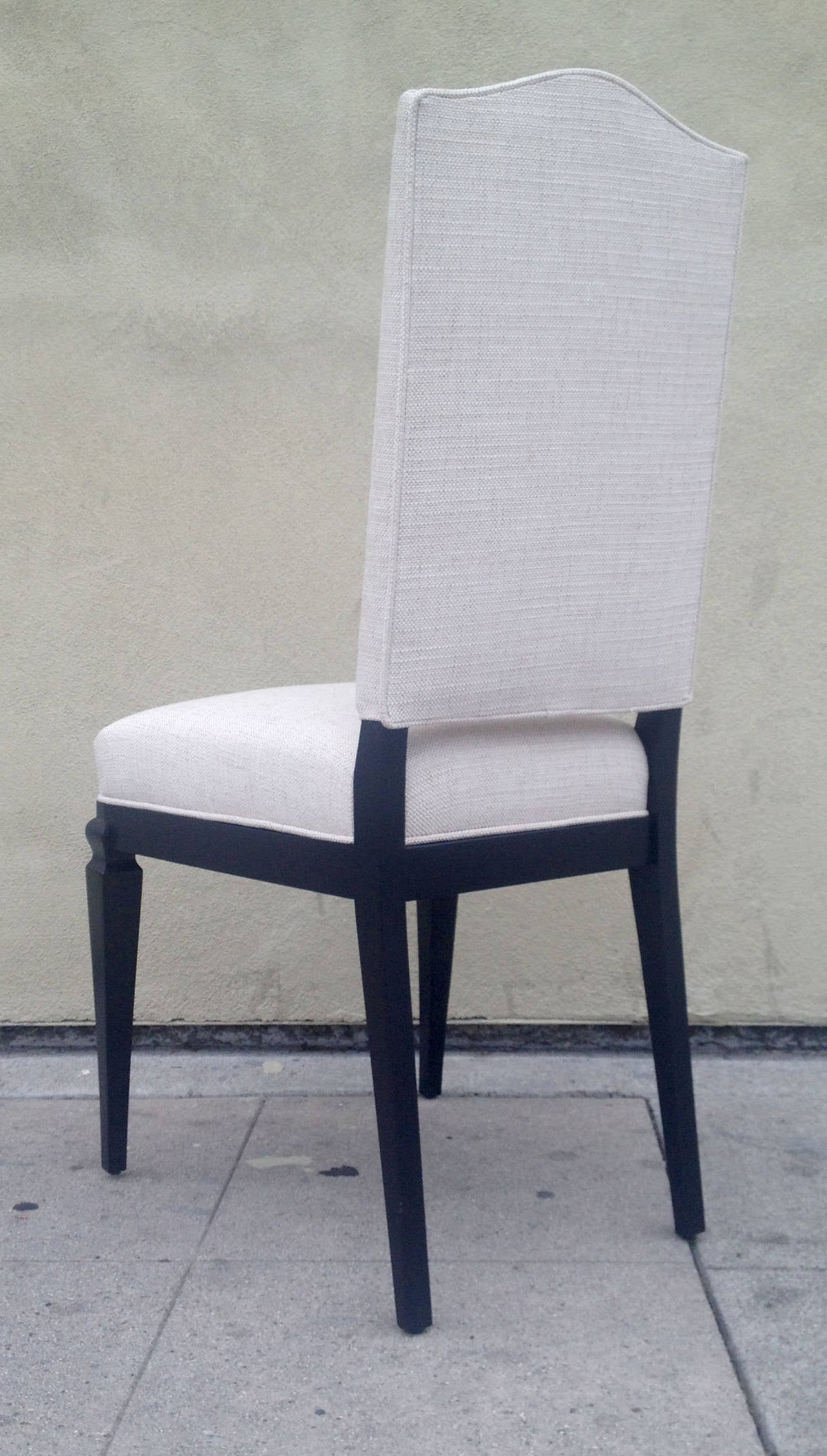 Mid-20th Century Set of Six Elegant Dining Chairs Attributed to André Arbus