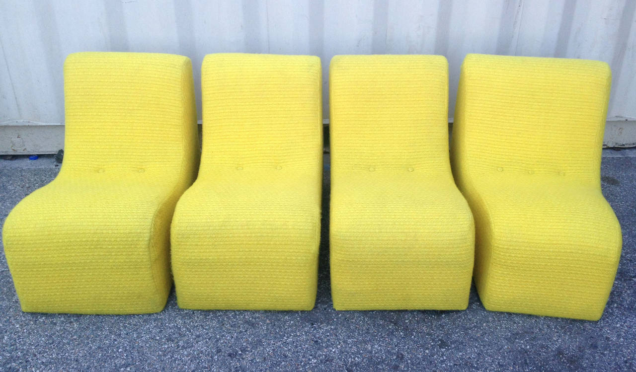 Milo Baughman for Thayer Coggin Sectional Sofa Pieces, Set of Four In Good Condition In Pasadena, CA