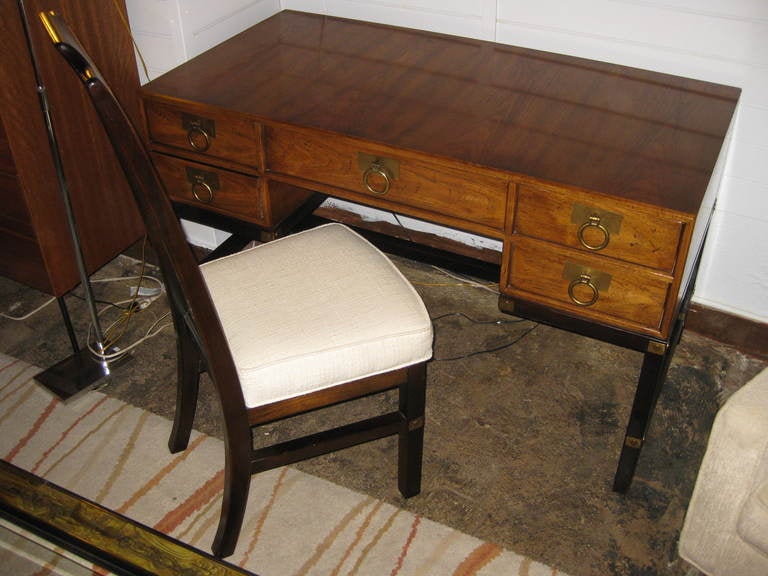 Henredon Walnut Circa 1960's Desk and Chair 4