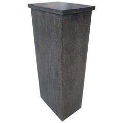 Cerused Pedestal with Rotating Top