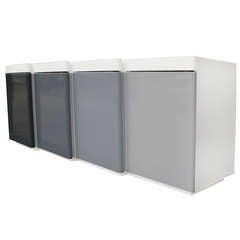 1970s Grey Ombre Lacquered Credenza