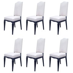 Set of Six Elegant Dining Chairs Attributed to André Arbus