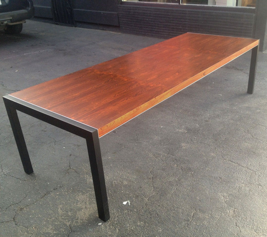 Rosewood Dining Table by Robert Baron In Excellent Condition In Pasadena, CA