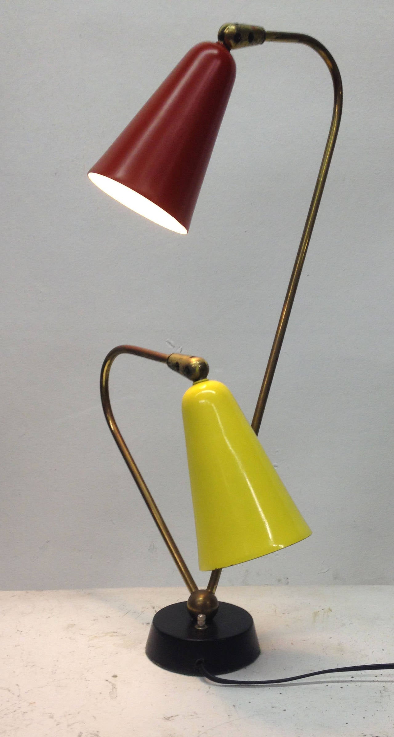 Mid-Century Modern Two-Arm Table Lamp 4