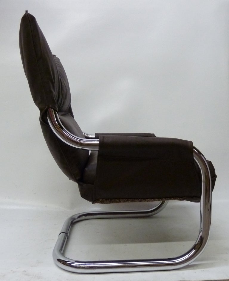 chrome tube chair