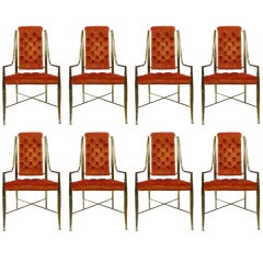 A Set of Eight Elegant Chairs by Mastercraft