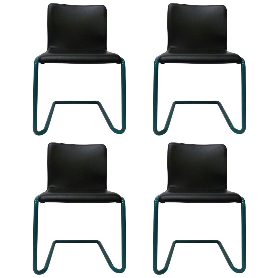 Cantilevered Dining Chairs, Set of 4